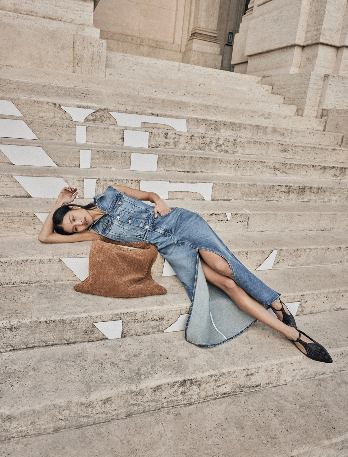 M1632 LONG DENIM JUMPSUIT