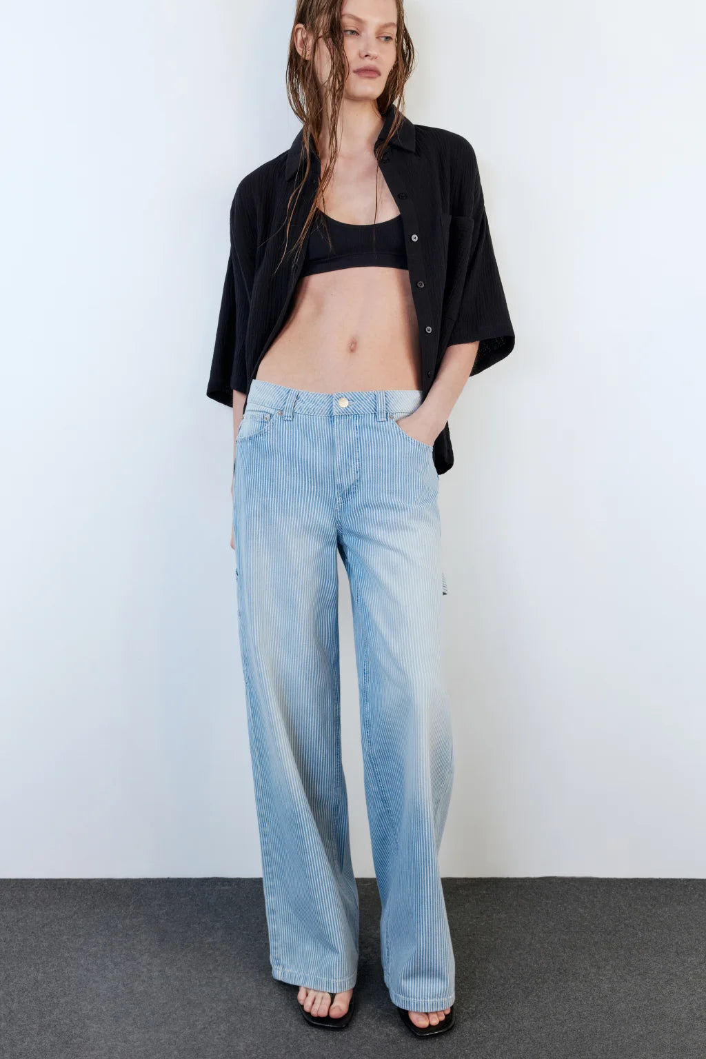 JEANS CARPENTER WIDE LEG LOW RISE