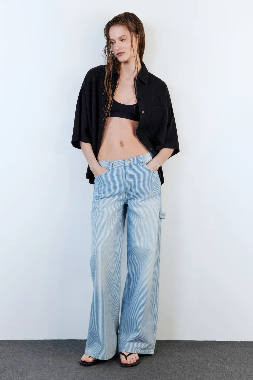 JEANS CARPENTER WIDE LEG LOW RISE