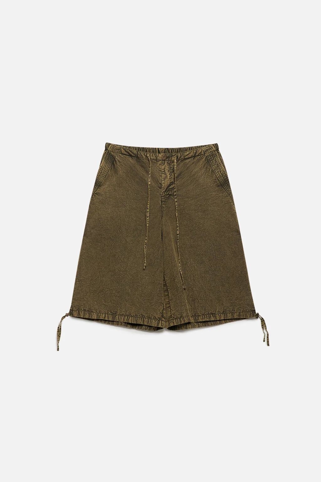 BERMUDA JORTS WIDE LEG MID RISE