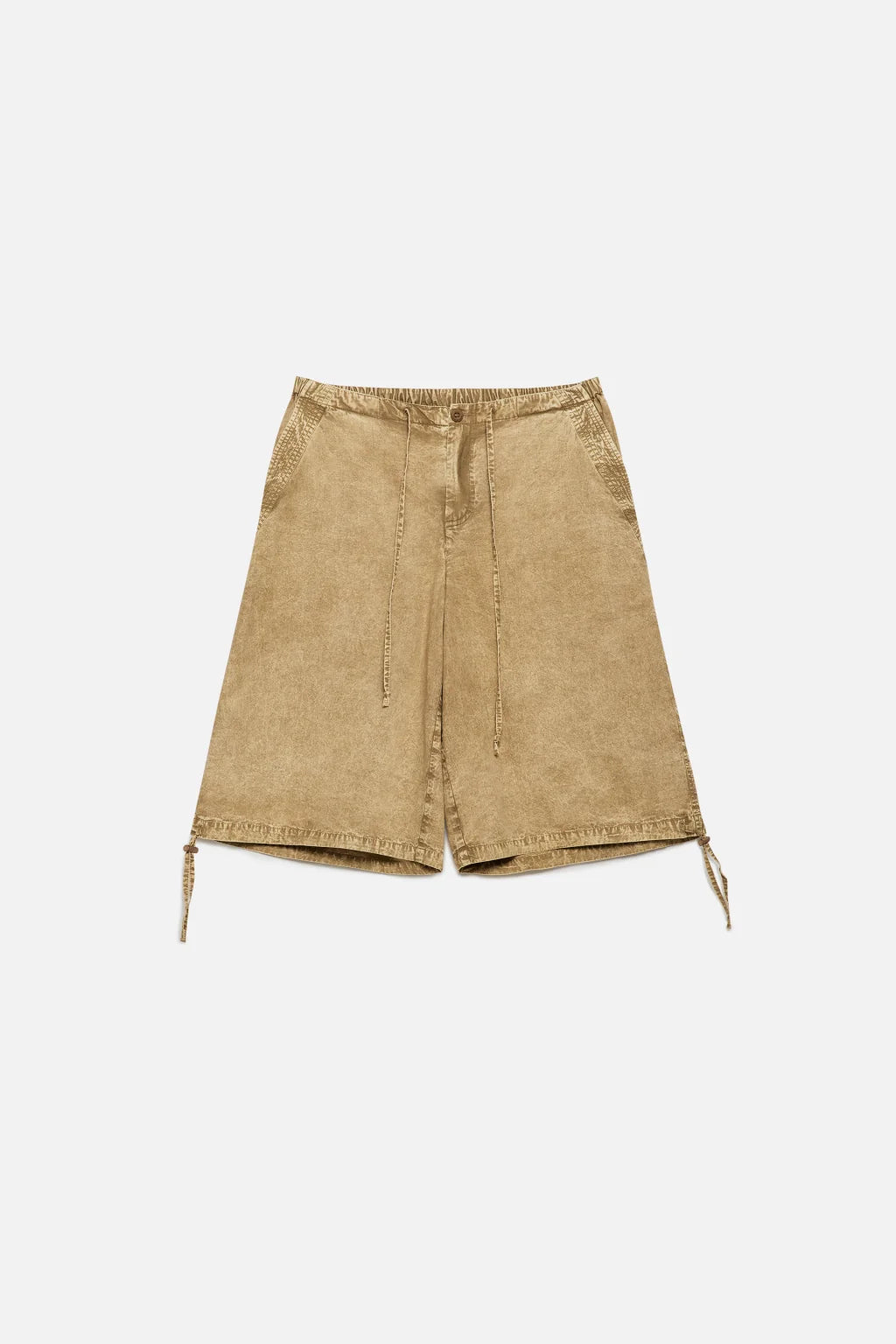 BERMUDA JORTS WIDE LEG MID RISE
