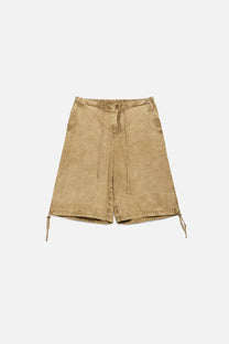 BERMUDA JORTS WIDE LEG MID RISE