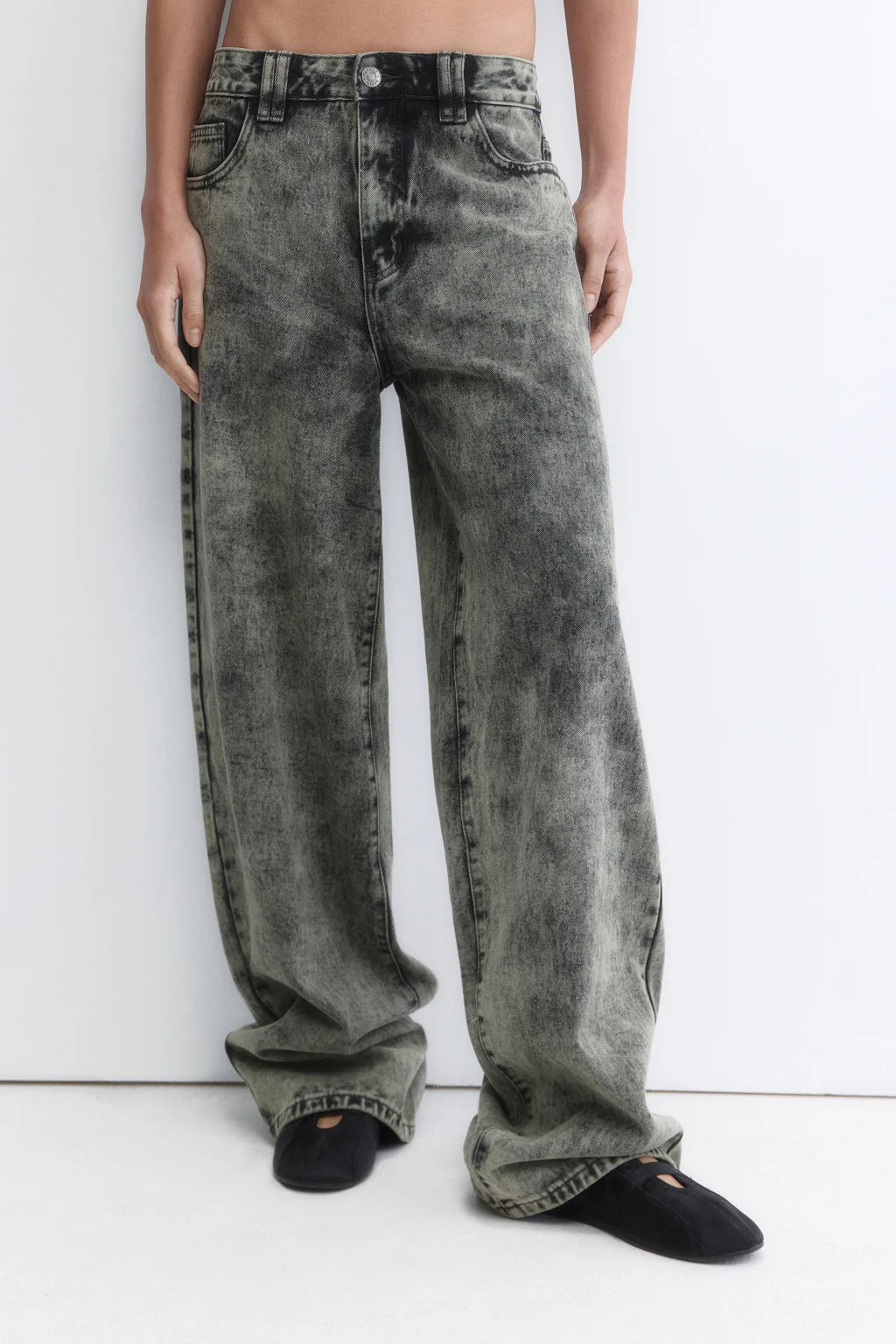JEANS MZN COLLECTION WIDE LEG TIRO MEDIO