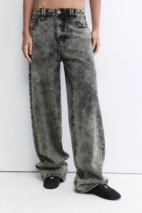 JEANS MZN COLLECTION WIDE LEG TIRO MEDIO