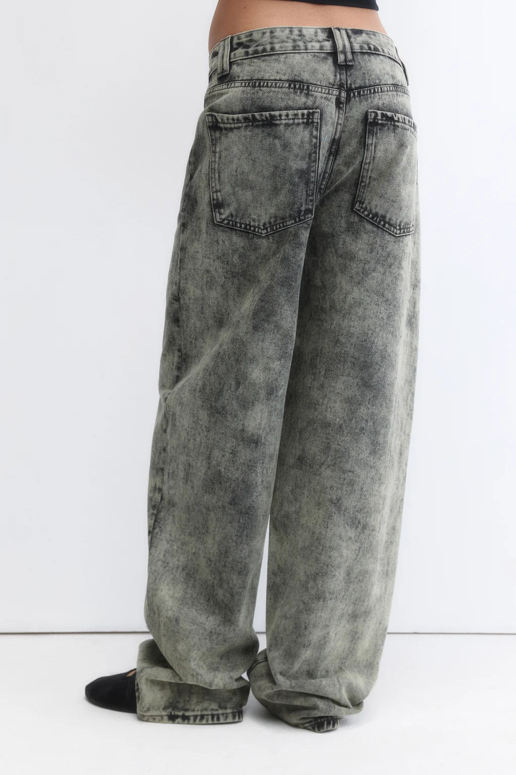 JEANS MZN COLLECTION WIDE LEG TIRO MEDIO