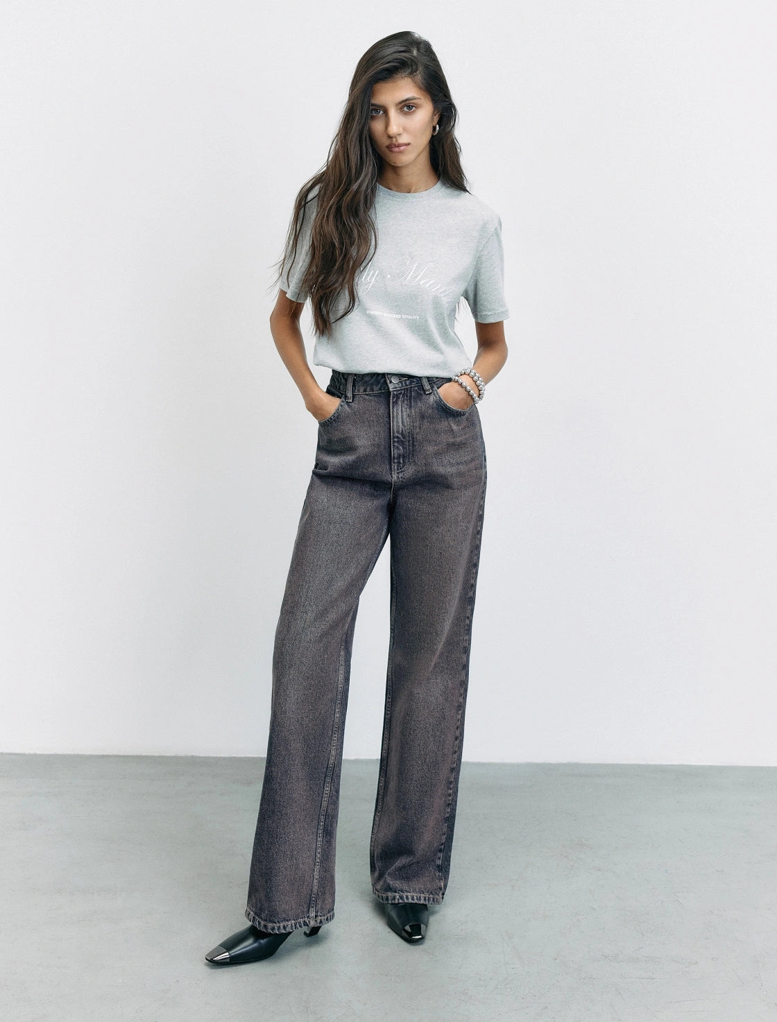 JEANS M1632 FLARE TIRO ALTO