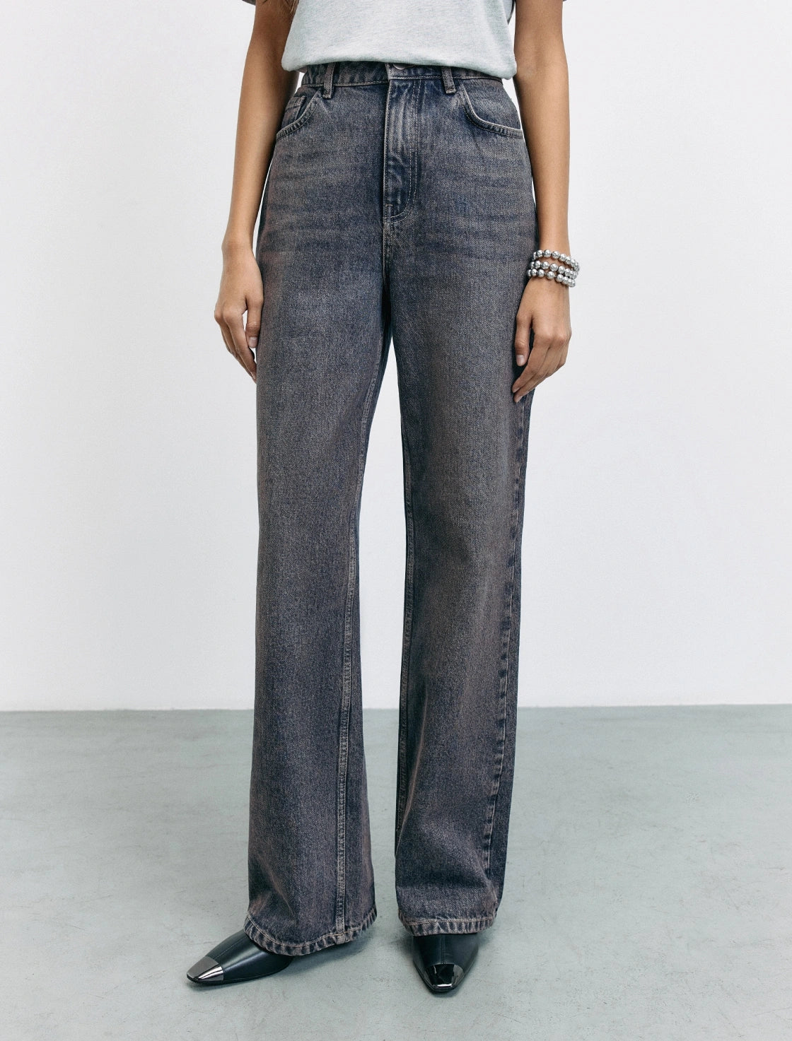 JEANS M1632 FLARE TIRO ALTO