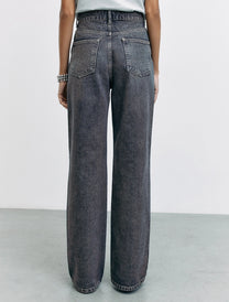 JEANS M1632 FLARE TIRO ALTO