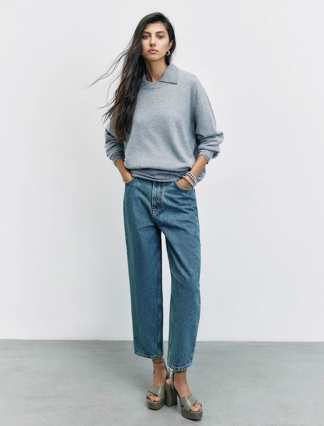 JEANS M1632 STRAIGHT TIRO ALTO