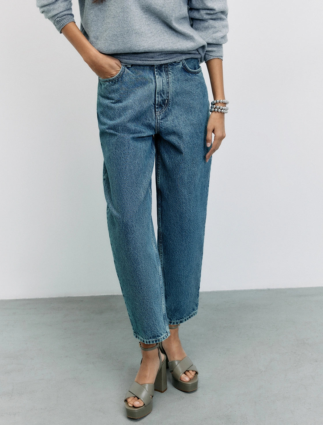 JEANS M1632 STRAIGHT TIRO ALTO