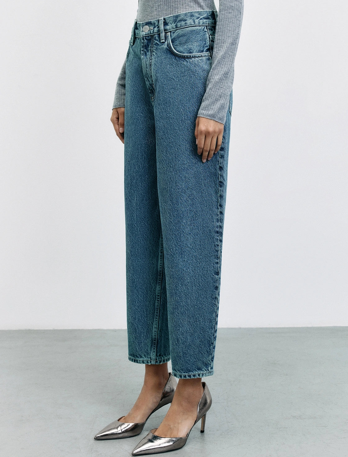 JEANS M1632 STRAIGHT TIRO ALTO