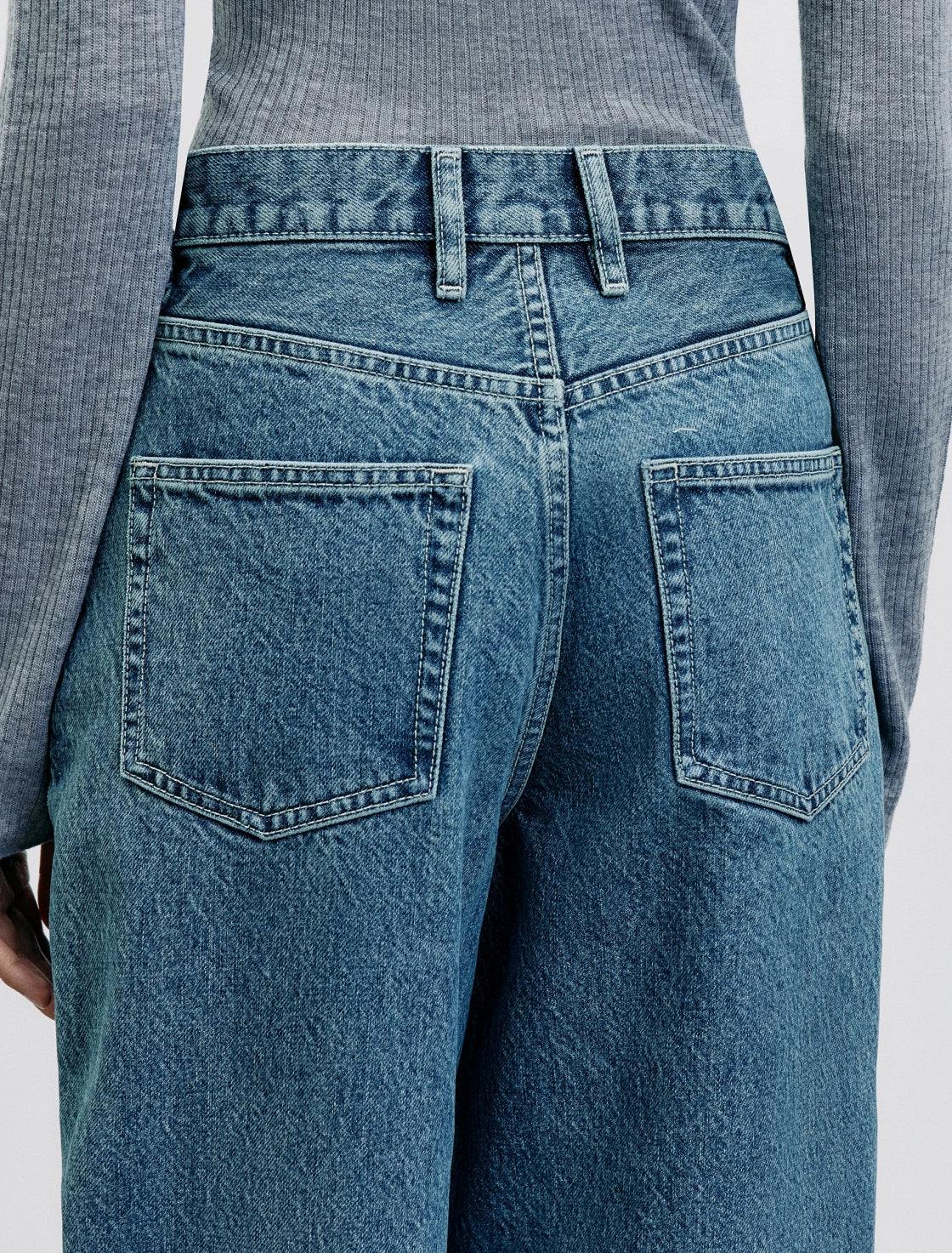 JEANS M1632 STRAIGHT TIRO ALTO