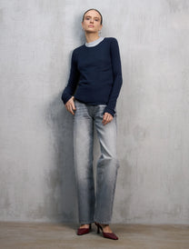 JEANS M1632 FIT TIRO ALTO