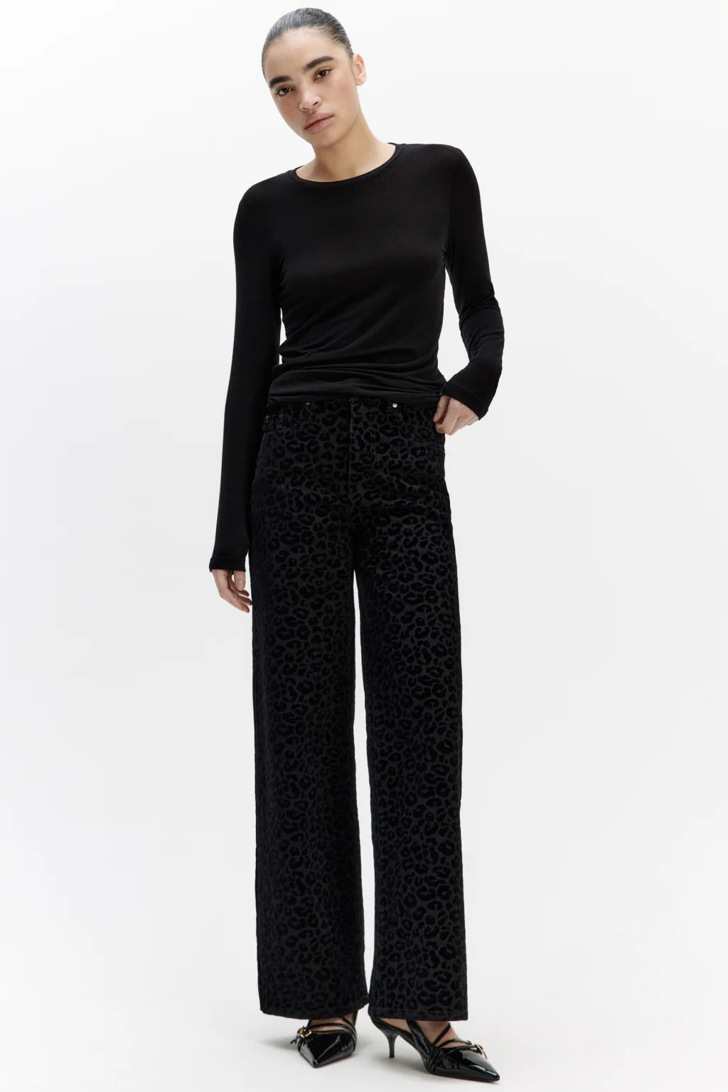 MW COLLECTION STRAIGHT HIGH-WAIST JEANS