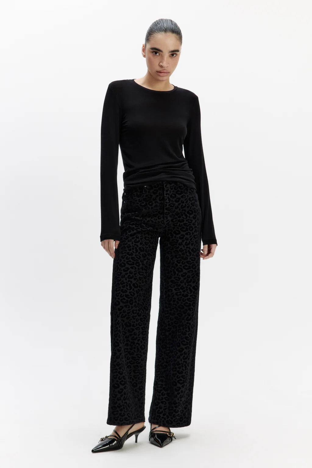 MW COLLECTION STRAIGHT HIGH-WAIST JEANS