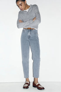 JEANS M1632 MOM FIT TIRO ALTO