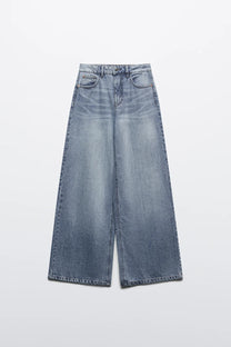 JEANS MZN COLLECTION WIDE LEG TIRO MEDIO