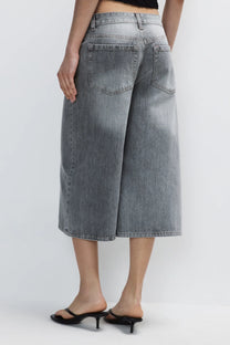 BERMUDA JORTS DENIM MID RISE