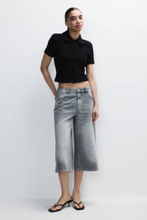BERMUDA JORTS DENIM MID RISE