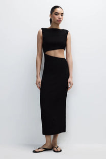VESTIDO MIDI CUT OUT