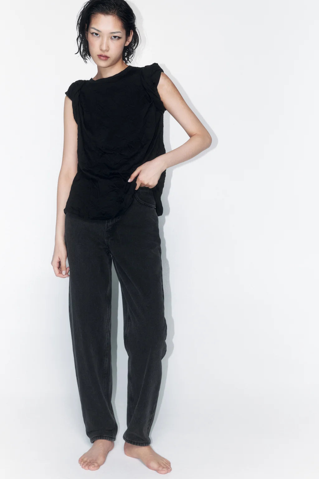 JEANS MW COLLECTION MOM LEG HIGH WAIST