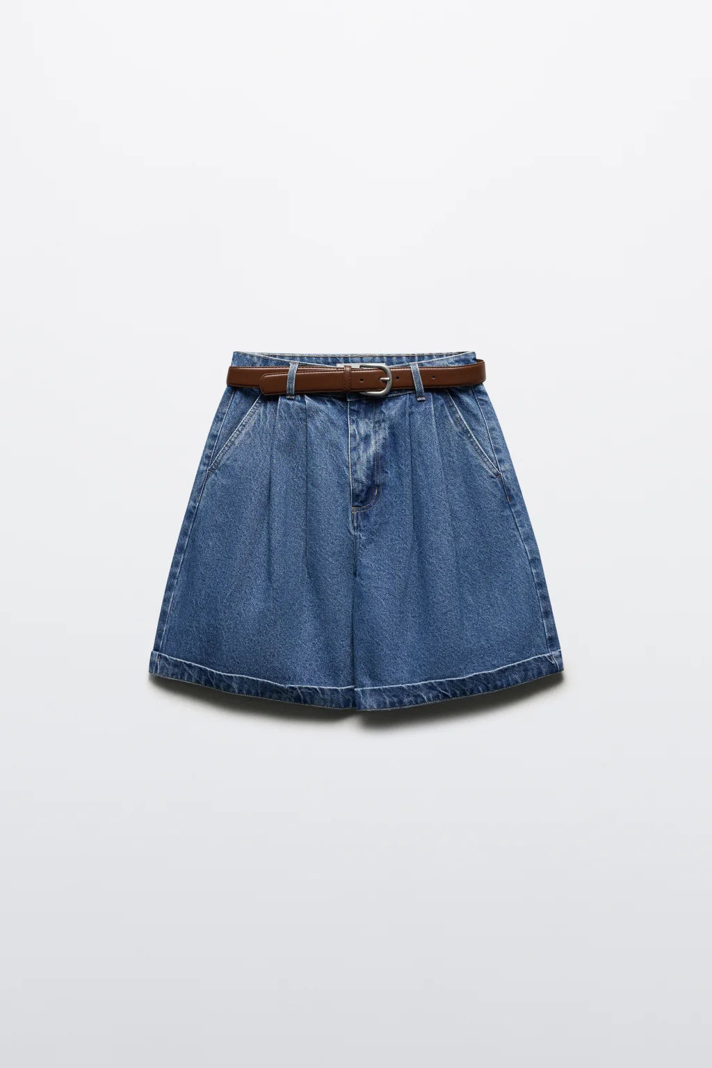M1632 HIGH-WAISTED PAPERBAG DENIM SHORTS