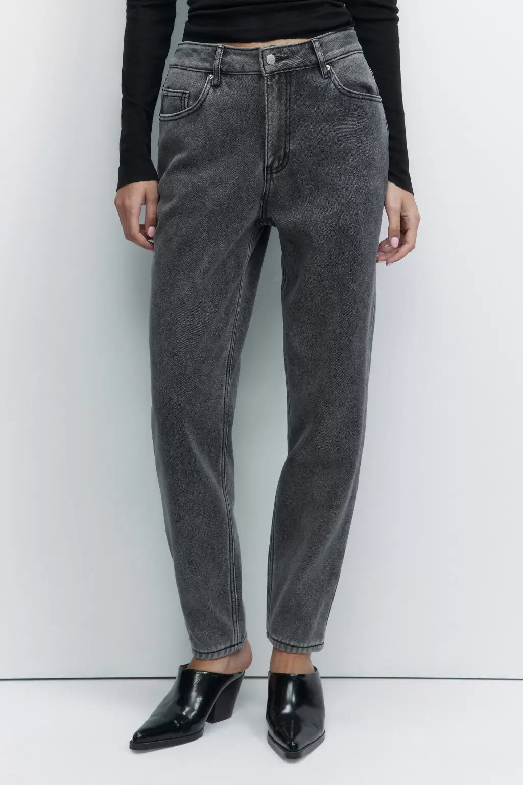 JEANS M1632 MOM LEG TIRO ALTO