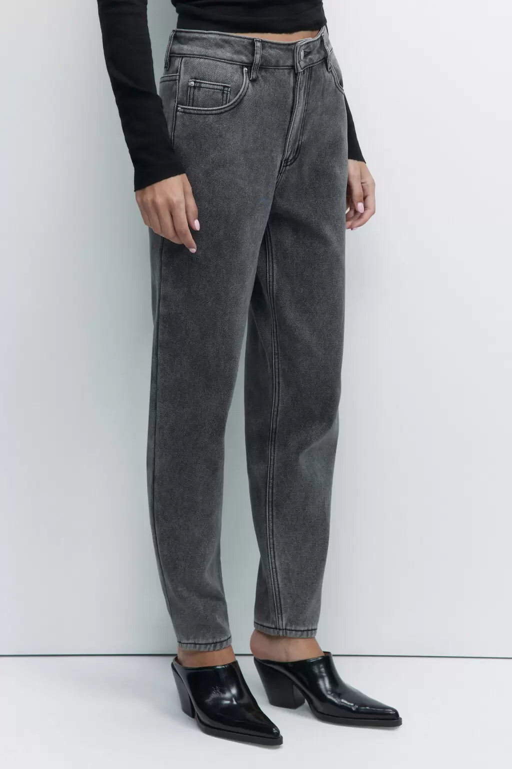 JEANS M1632 MOM LEG TIRO ALTO