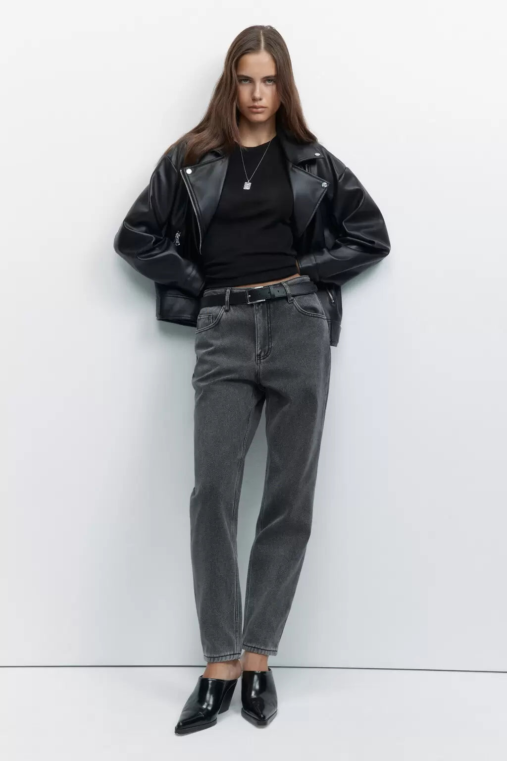 JEANS M1632 MOM LEG TIRO ALTO