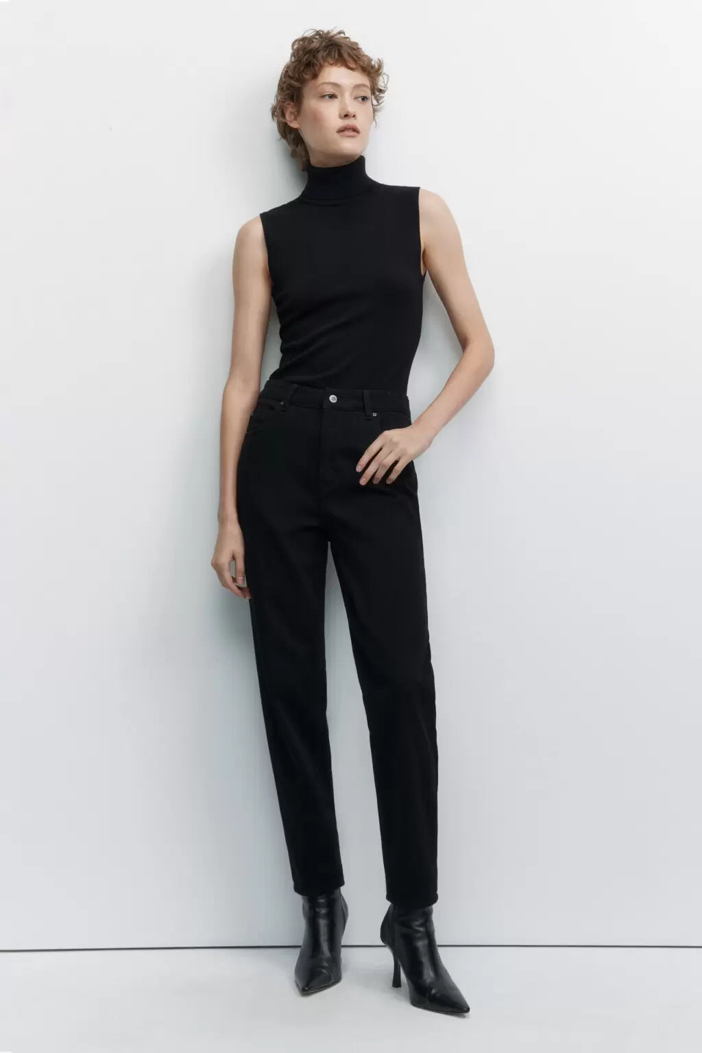 JEANS M1632 MOM LEG TIRO ALTO