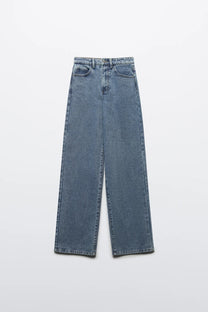 JEANS MZN COLLECTION WIDE LEG TIRO ALTO