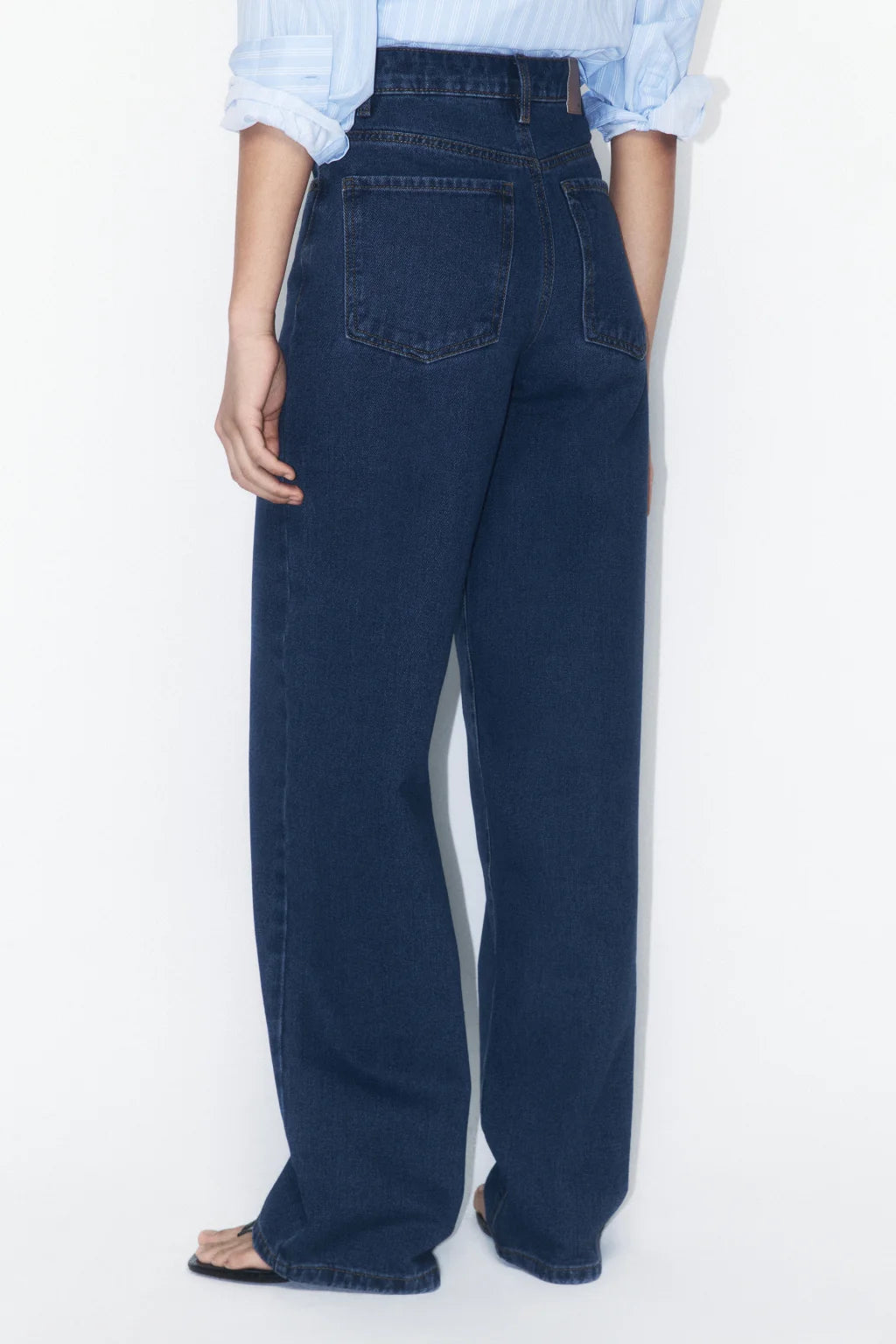 JEANS MZN COLLECTION WIDE LEG TIRO ALTO