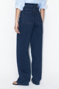 JEANS MZN COLLECTION WIDE LEG TIRO ALTO