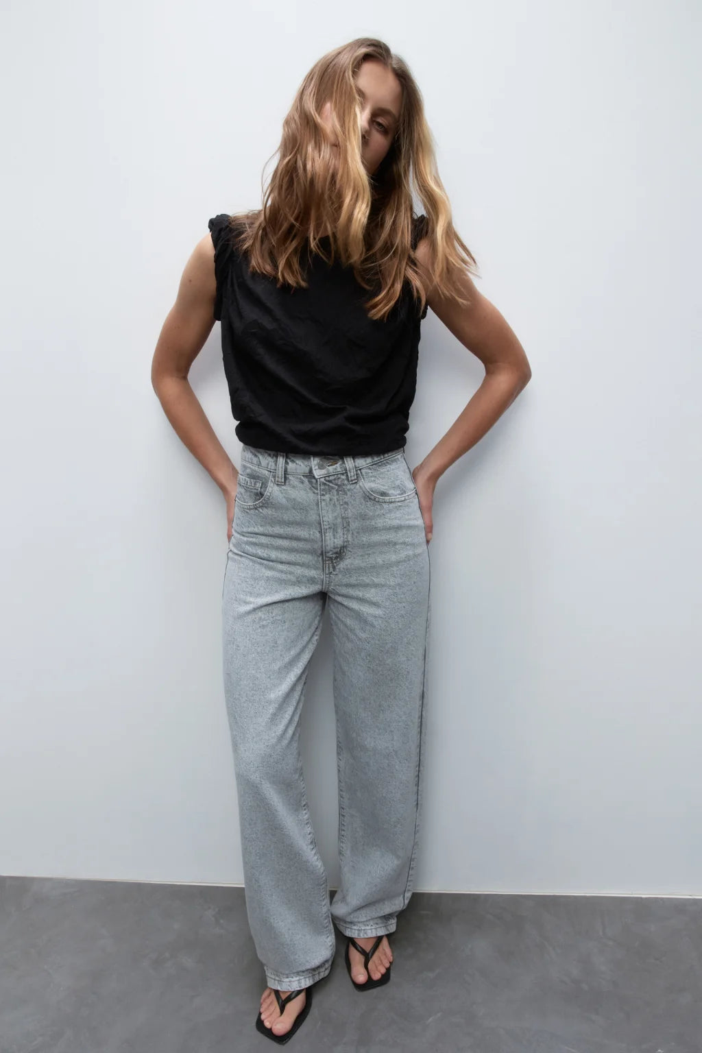 JEANS M1632 RECTOS TIRO ALTO