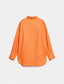 OVERSIZED LINEN BLEND SHIRT