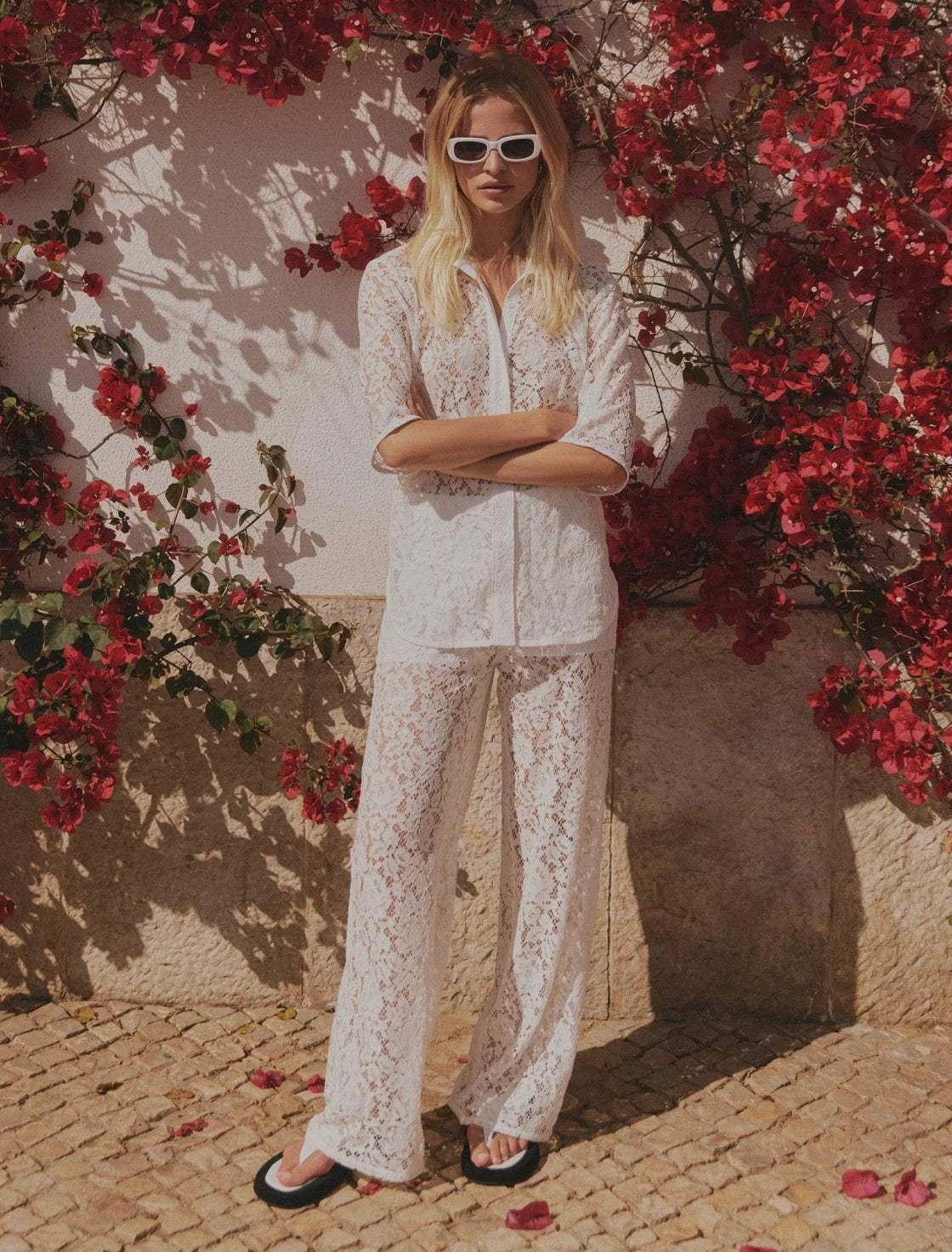 LACE CULOTTE PANTS