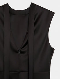 SATIN MIDI DRESS