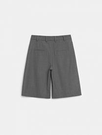 PLEATED LINEN BLEND SHORTS MW COLLECTION