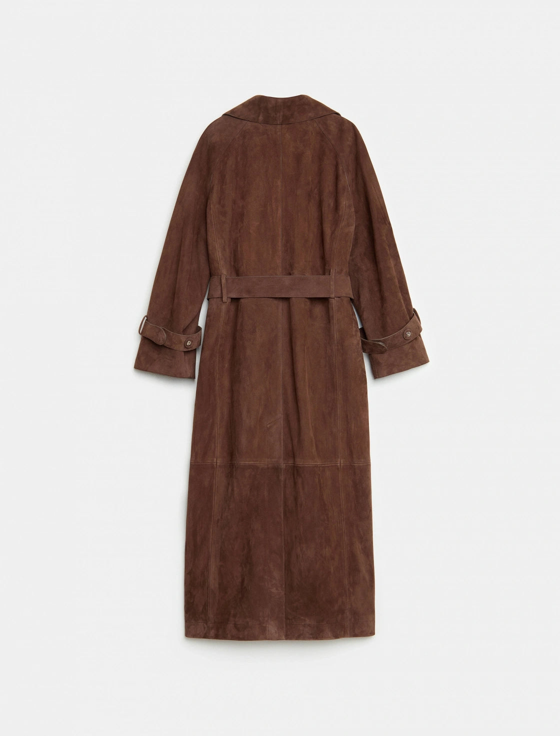 OVERSIZED SUEDE TRENCH COAT