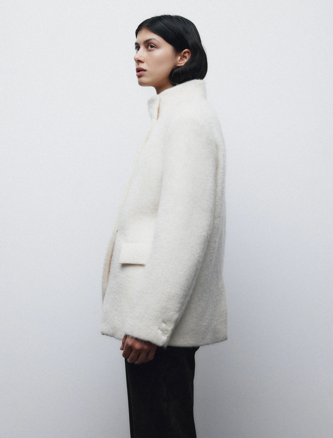 BOUCLÉ SEMILONG COAT