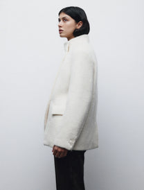 BOUCLÉ SEMILONG COAT