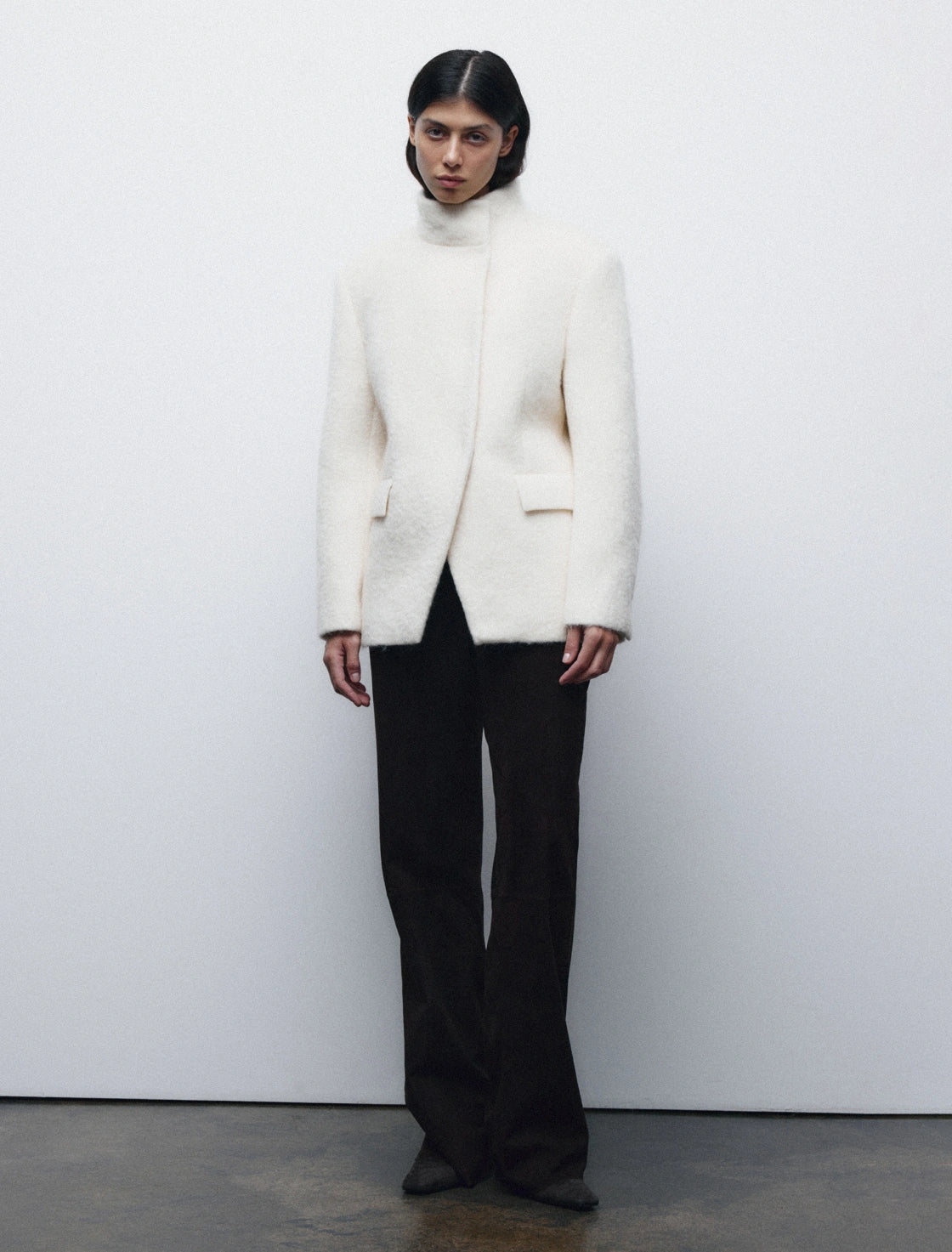 BOUCLÉ SEMILONG COAT