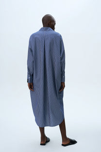 STRIPED SHIRT DRESS
